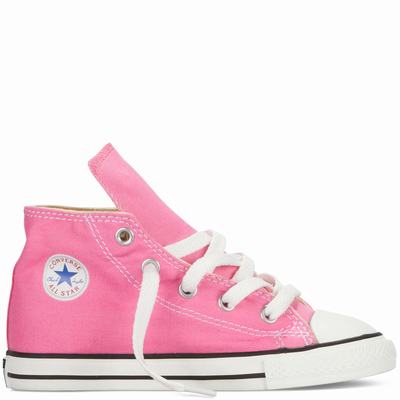 Converse Chuck Taylor All Star Classic Colours Tdlr/Yth High Tops Kids - Pink Shoes (931DXQWE)
